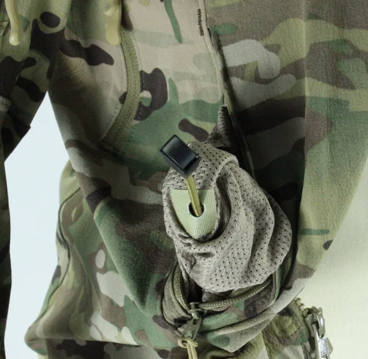 Outdoor Equipment Four Sided Elastic Jacket Top, Lightweight All-Weather Combat Soft Shell Top