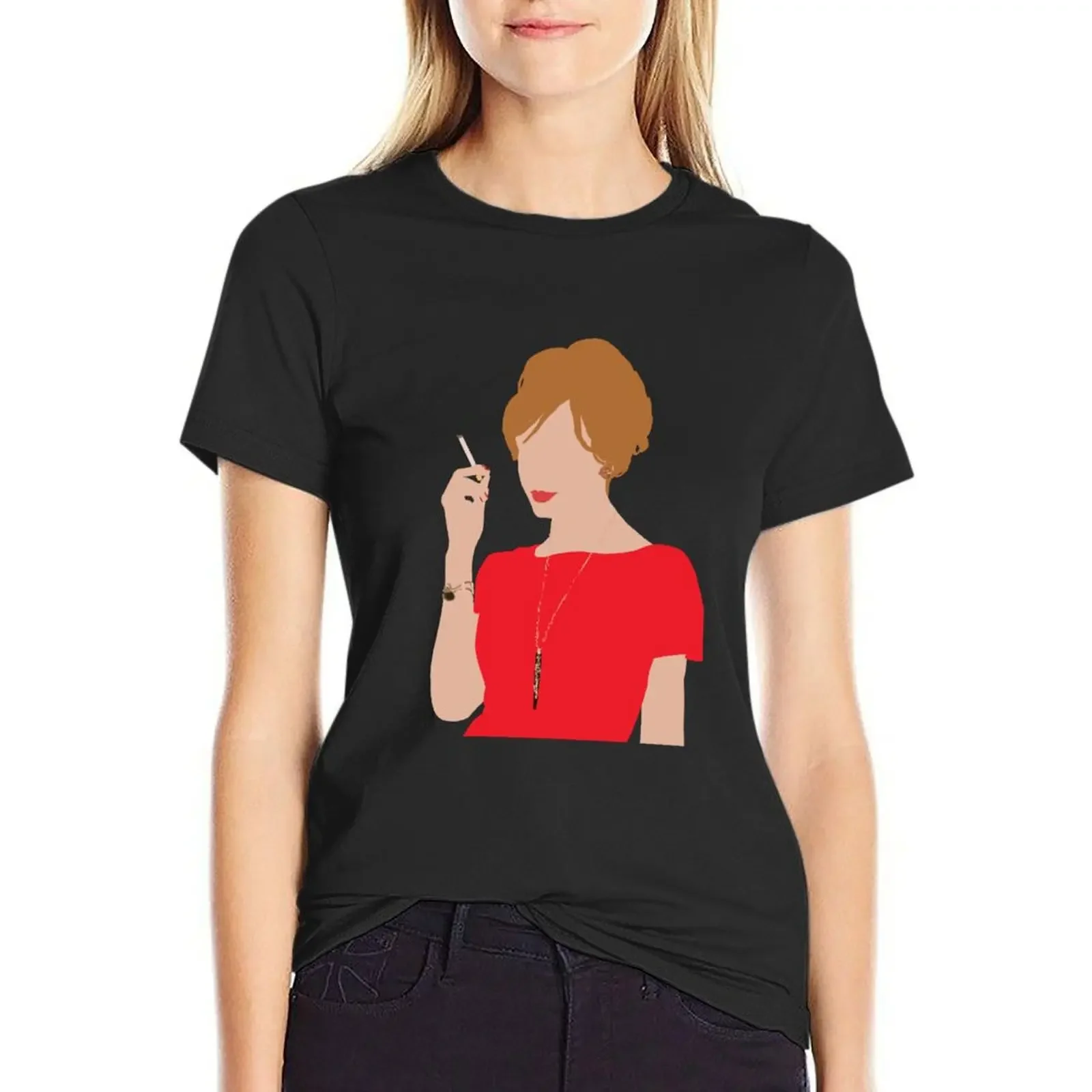 

Joan Holloway T-Shirt summer top shirts graphic tees quick-drying plus sizes western t shirts for Women