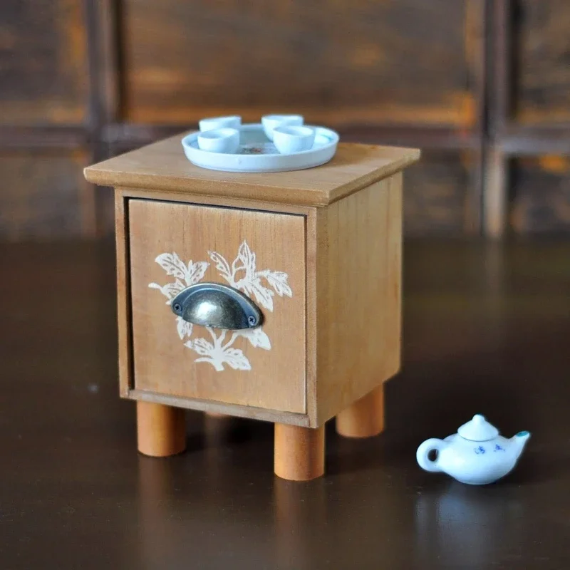 Newborn Photo Props Baby Photography Accessories Mini Coffee Table and Teapot Tea Bowl Tea Tray Set Infant Photo Taking Props