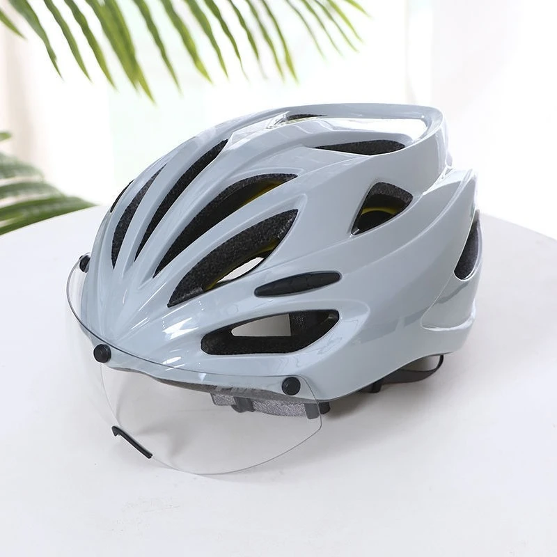 

Goggles version anti-collision cycling helmet bicycle cap road bike mountain bike men's and women's equipment none