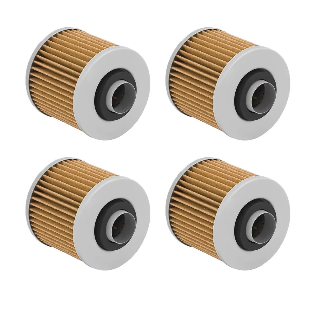 4Pcs 2H0-13440-90 Oil Filter Compatible with Yamaha XVS650 V-Star Classic 650 XV250 V-Star XV250 Virago Replace 4X7-13440-00