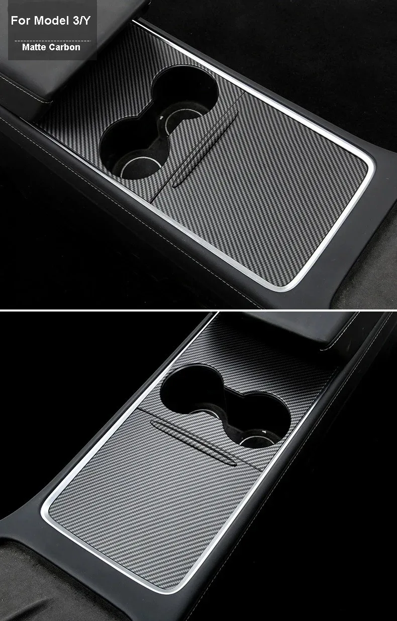 Mittelkonsolen-Abdeckung mit Druckgriff für Tesla Model 3 Y Mittelkonsolenblende ABS-Abdeckung passend zur originalen Fahrzeugschutzverkleidung – Detail 7
