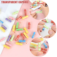 105Pcs Message Capsules In Bottle Love Emoticon Smile Pills With Roll Paper Wedding Party Valentine's Gift