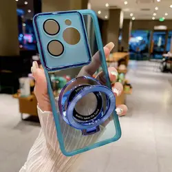 Magnetic Ring Bracket Holder Phone Case for Funda Oppo Realme C75 C67 C65 C63 C61 C55 C53 C51 C30S Note 70 60 Transparent Cover