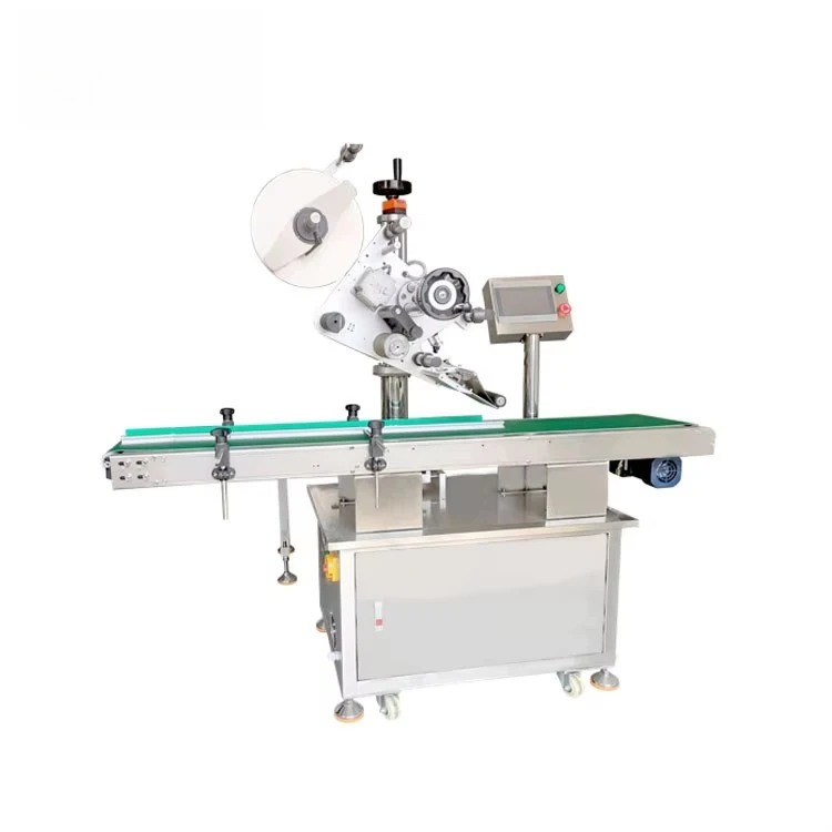 Automatic Flat Surface Sticker Labeling Machine for Square Bottles for Metal Glass Paper Wood Packaging Motor Pump Bearing PLC