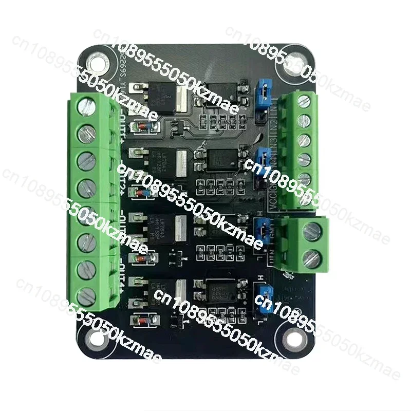 

4-Channel MOS tube module MCU PLC FET optocoupler isolation PWM industrial control board Four-channel MOS driver board
