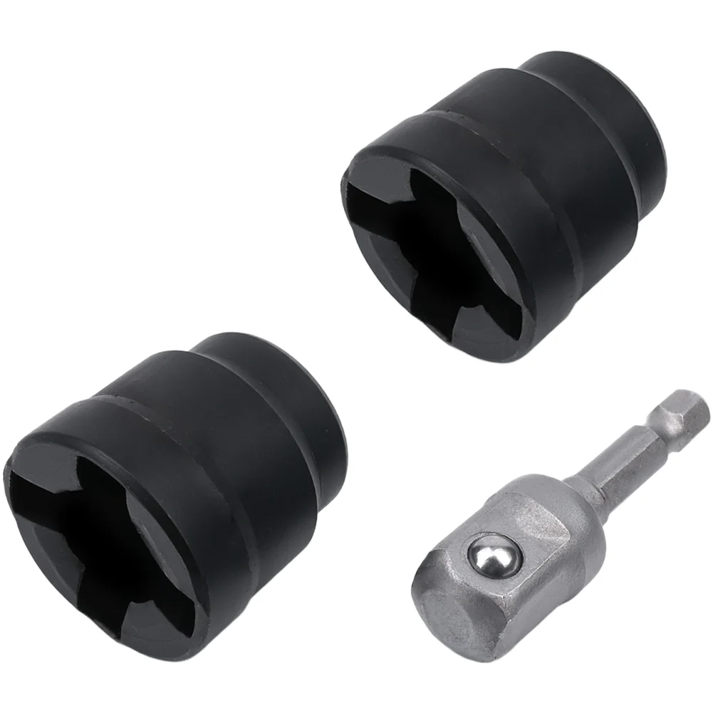 Power Drill Connector Quick Tire Change Tool For Quick Tire Changes AS SHOWN Car Connector Forged Carbon Steel