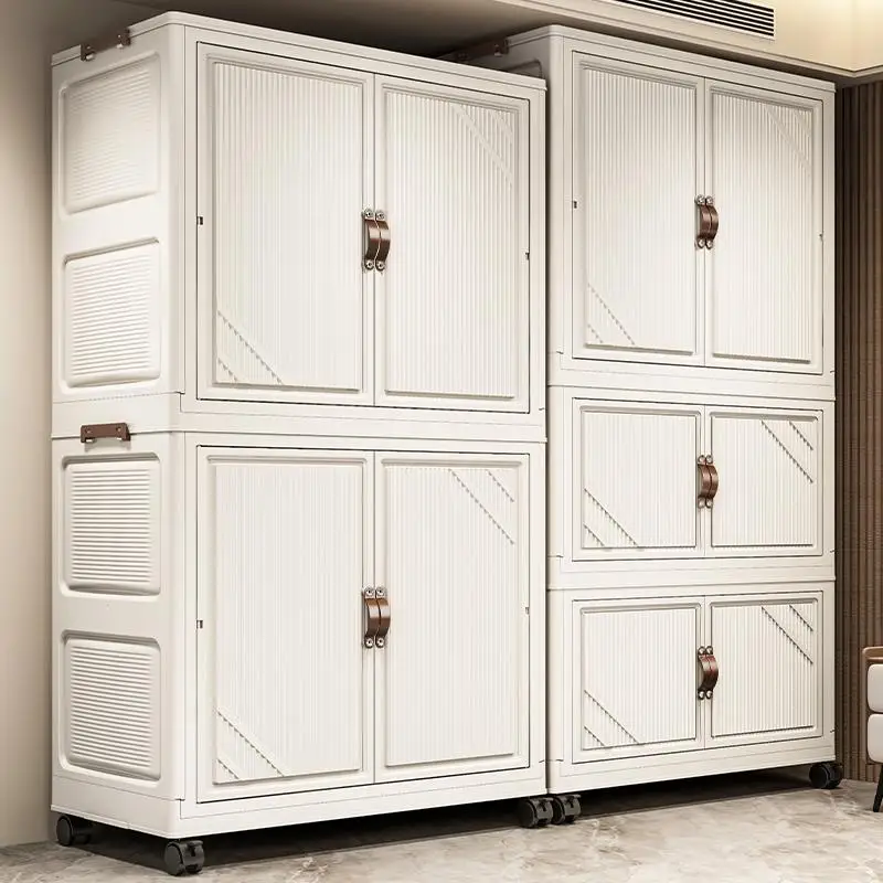 

Easy-to-Assemble Foldable Clothing Cabinet Home Use Blanket Organizer Children's Wardrobe Multi-Functional Storage Cabinet