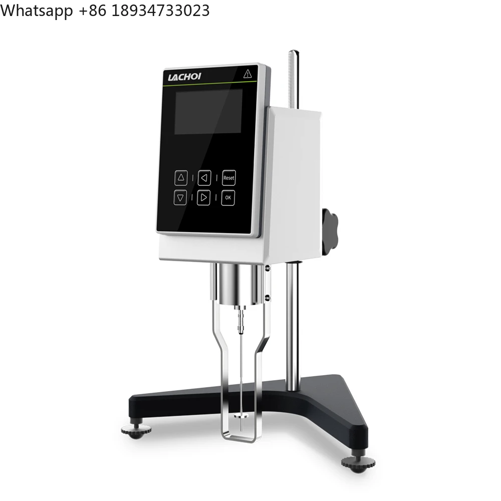 LACHOI Lab Instrument Rotary Pointer Viscometer High Precision Paint Viscosity Tester with Temperature Sensor