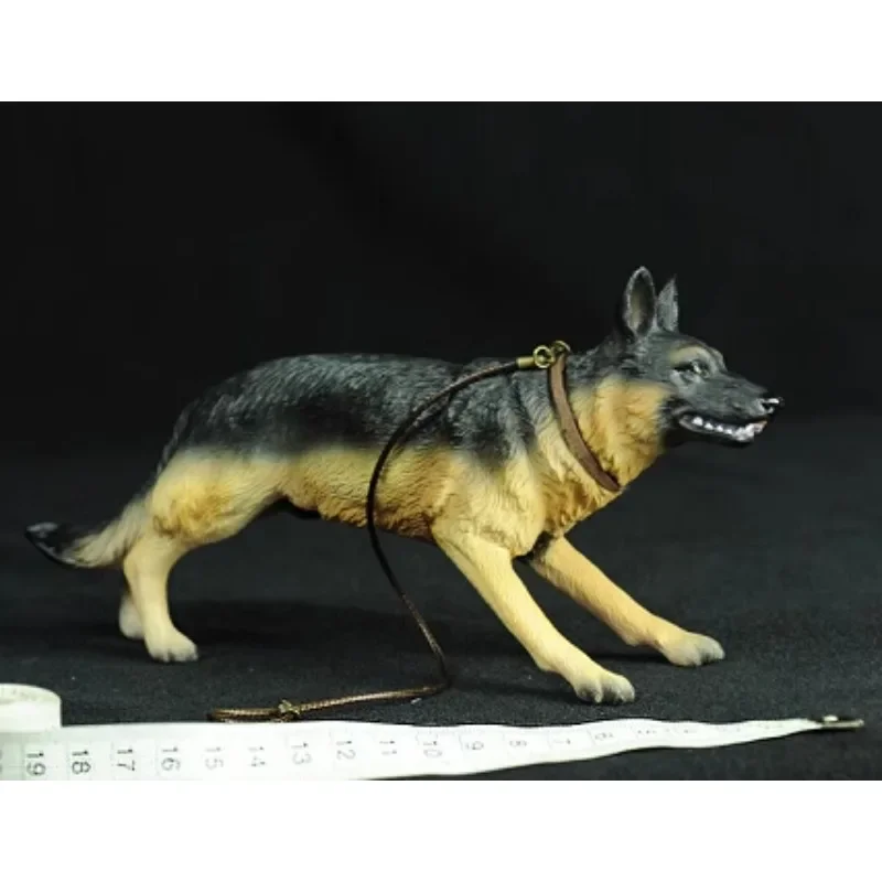 1/6 Scale Action Figure Head Rotatable Animal Simulation Police Dog Wolf Dog Model for 12" Scene Accessory Diaplay Collection