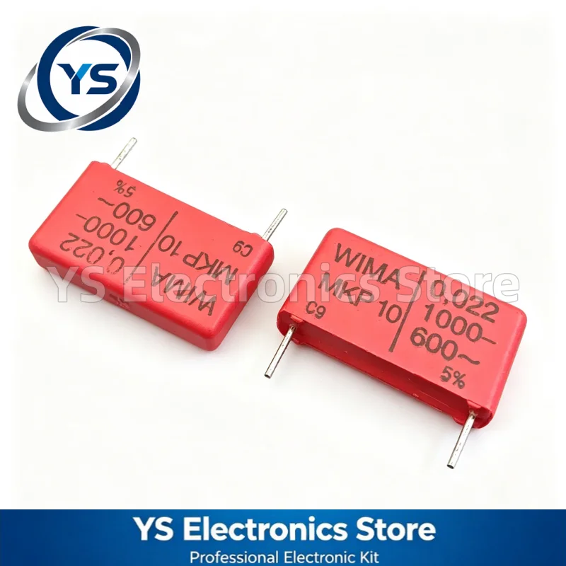 MKP10 1000V0.022UF WIMA RED  1000V223 22NF 22.5mm Film Capacitor Hi-Fi Audio Capacitors NEW and Original