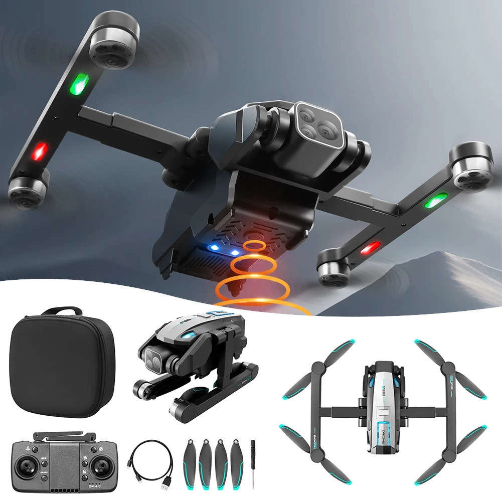 

Brushless Motor Aerial-Drone With HD Camera Easy Carrying Avoidance Quadcopters Birthdays Gift