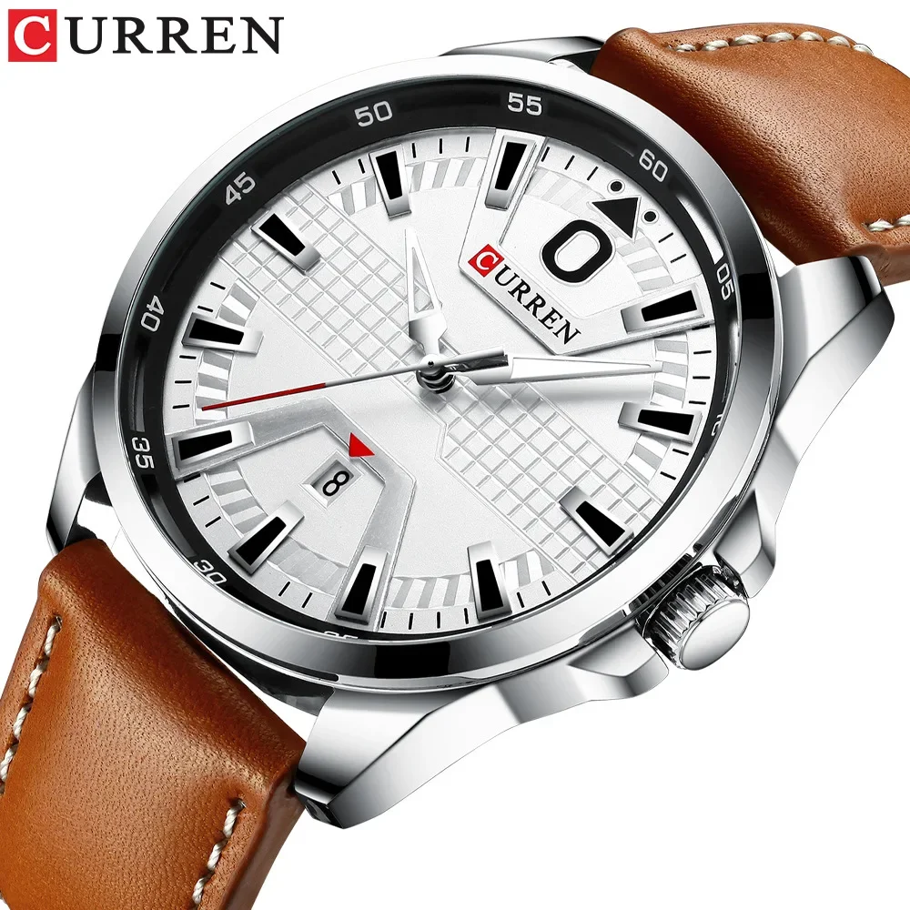 Curren Top Luxury Brand 8379 Men\'s Watch Waterproof Quartz Belt Watch Business Men\'s Watch Calendar Watchjavascript