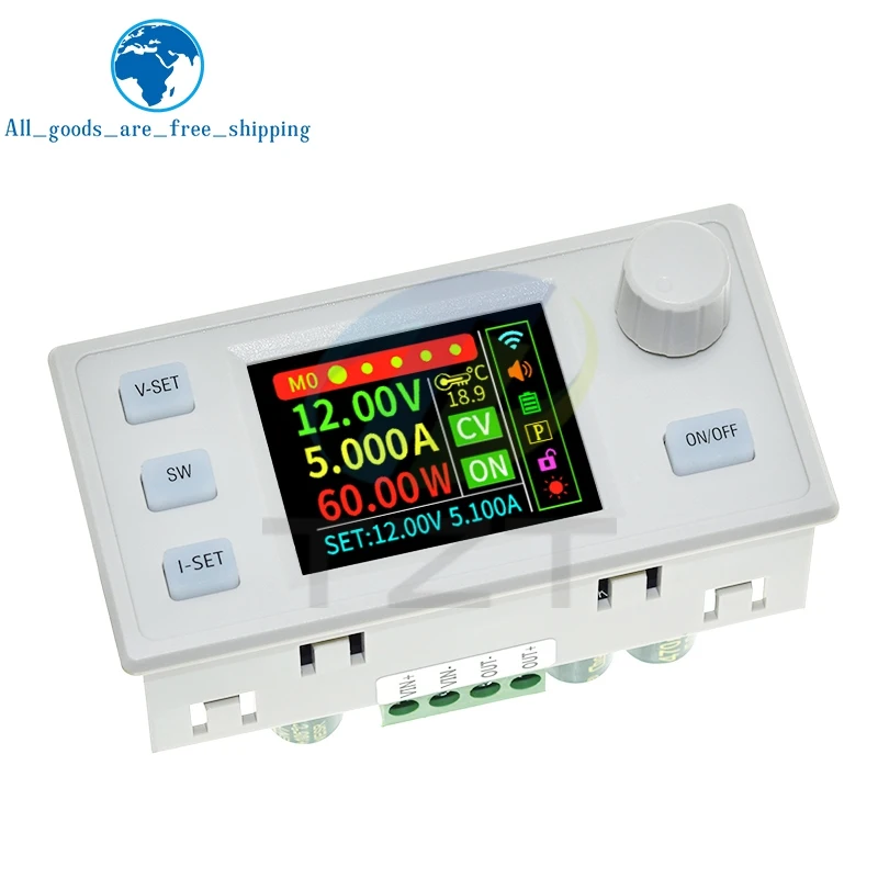SK60 SK60S تيار مستمر 6-36 فولت 60 واط 5A باك دفعة محول التصنيع باستخدام الحاسب الآلي قابل للتعديل وحدة امدادات الطاقة الجهد المستمر الحالي وحدة الشحن الشمسي