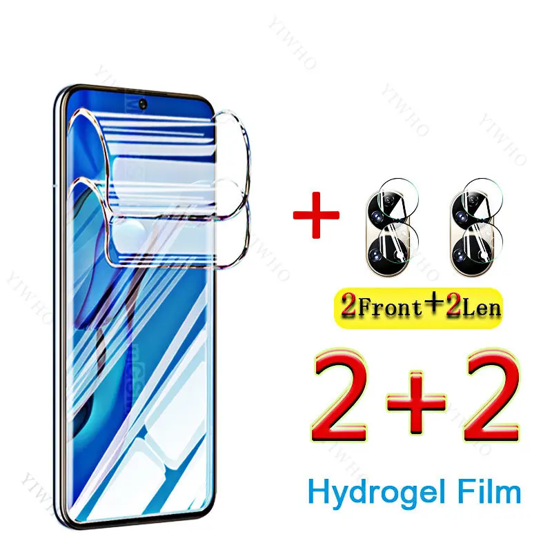 6in1 Front Full Cover Hydrogel Film for Huawei P50e Screen Protectors for Huawei ABR-AL60 P 50 E P50 50e Camera Lens Protective