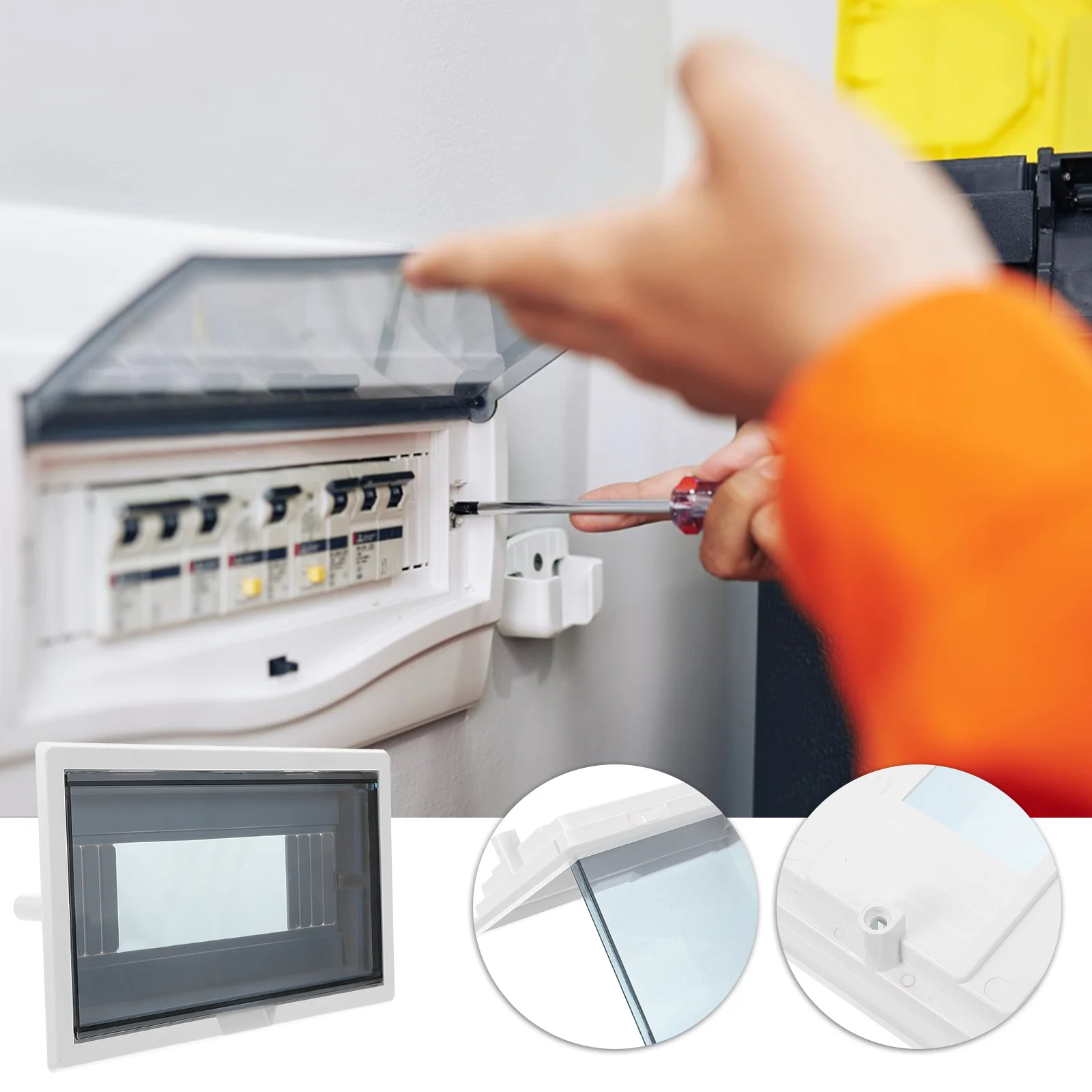 Circuit Breaker Box Panel Electric Box Cover Household Distribution Panel Weatherproof Outdoor Indoor Protection