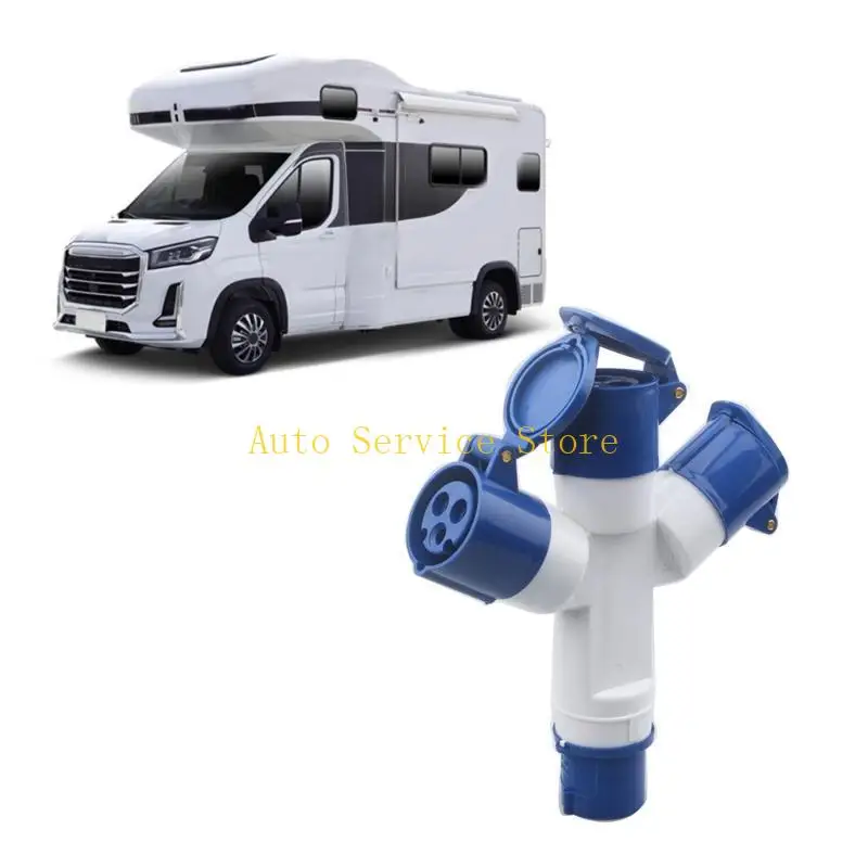 462A 16A Plug Socket Splitter Mains Electric Hook Up 240V Motorhome Caravans Boats 2/3 Way Splitter Power Supply