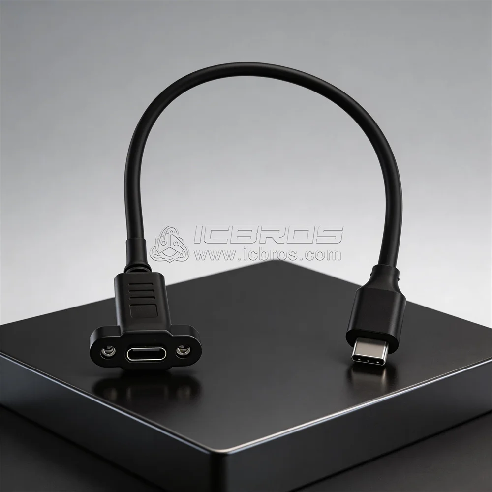 5pcs USB 3.1 Dual Head Type-C Gen1 Data 4K 60@HZ HD Fast Charging PD 60W CABLE For Phone Macbook DELL XiaomI Laptop TV HDTV