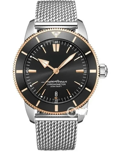 Imagen 2 del producto Reloj mecánico automático para hombre Reloj deportivo Superocean Acero inoxidable Negro Azul Caucho Cerámica 46 mm