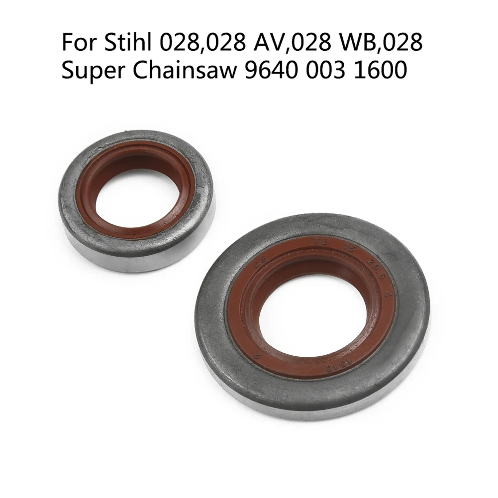 Crankshaft Oil Seal Set 2 pieces for 028 Chainsaw Models 028 028 AV 028 WB Replacement part for crankcase oil containment
