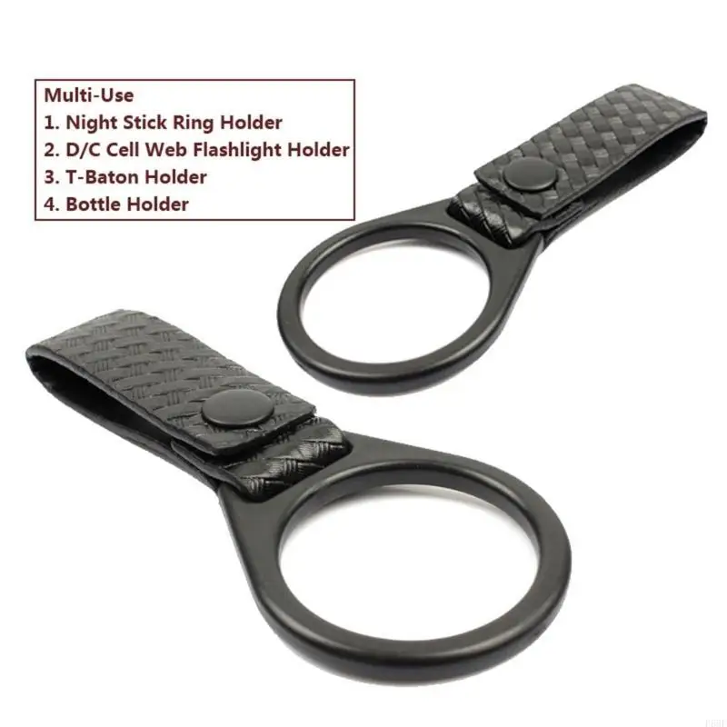 حامل حلقي لمصباح يدوي بمشبك F68F لحزام الخدمة للحفاظ على مصباح يدوي لخلية C/D