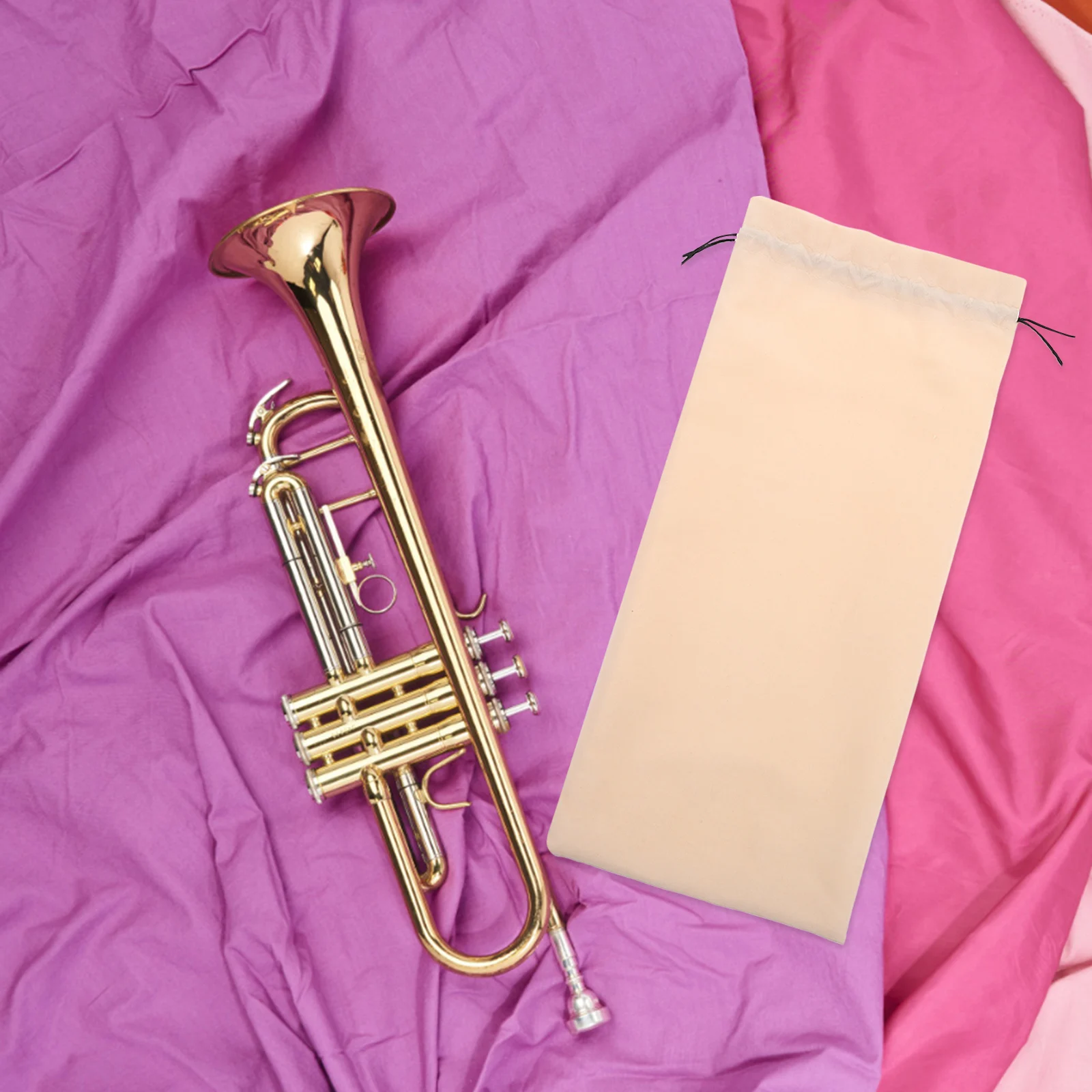 

Musical Instrument Storage Bag Gig Drawstring Pouches Flannel Cosmetics Bags Travel