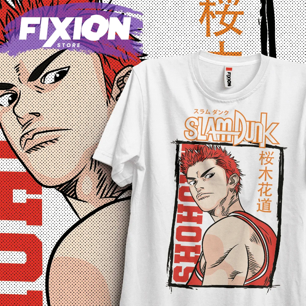 T-shirt For Anime Slam Dunk – Hanamichi – #O03 [B] Manga Tee