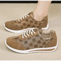 Women Thick Soled Cross Round Head Thin Fashion Shoes Women Comfortable  Breathable Casual Wear-resistant Shoes Zapatos De Mujer
