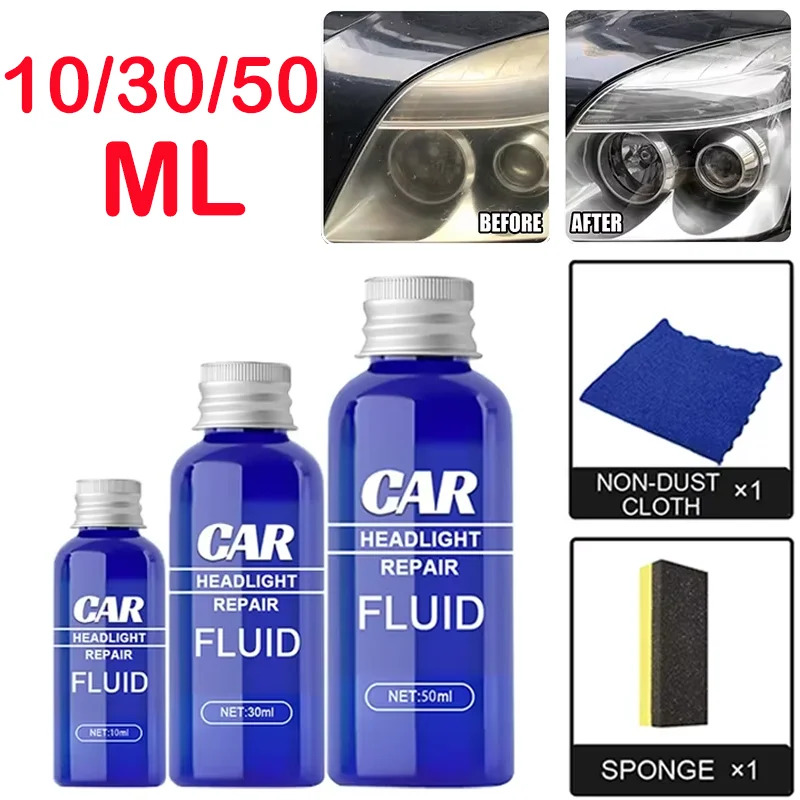 Car Headlight Restoration Polishing Kits High-quality Headlamp Scratch Remover Repair Maintenance Liquid Kit Auto Accessories