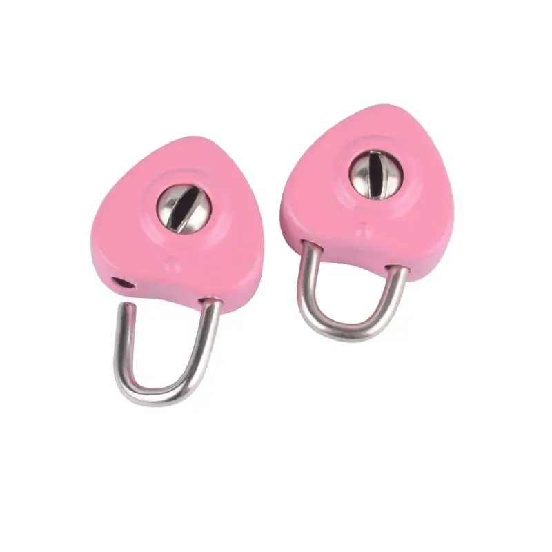 652F Mini Heart Practical Padlocks With Keys Metal for  Lock Jewelry Box Decorative Padlock for Lovers, Girls, Students