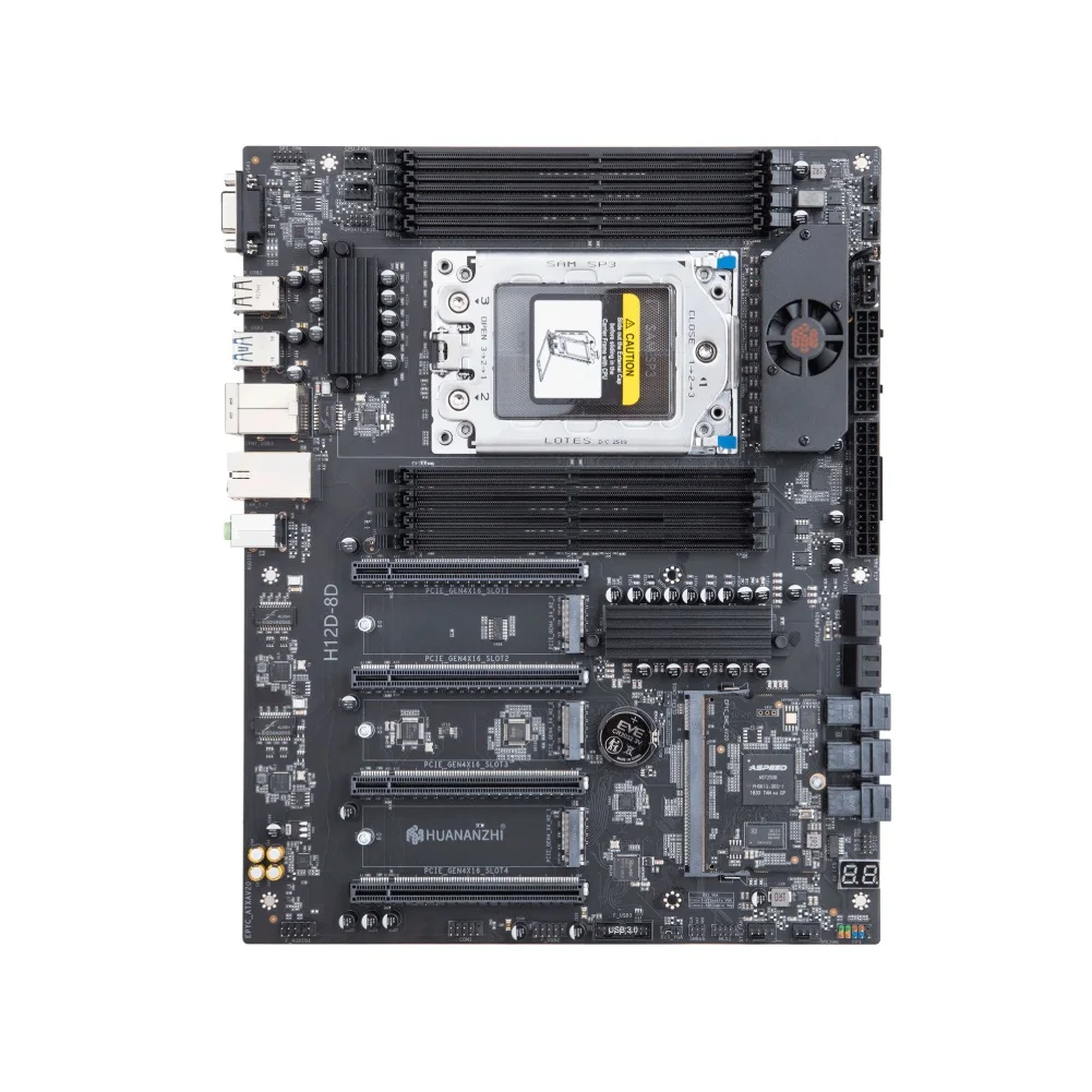 

Новая материнская плата H12D-8D H12D для EPYC 7002 и 7003 с одним процессором EPYC 7K62, (48 ядра, 96 потоков)