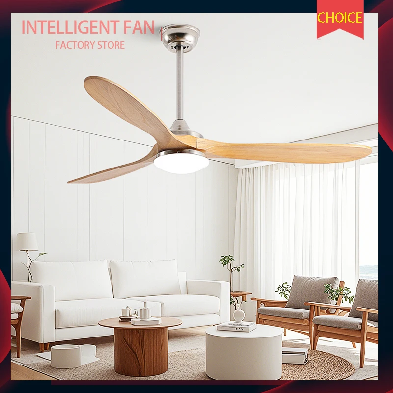

70inch Large Size Wood DC Ceiling Fan Industrial Fans With 24\W LED Light And Remote Control Wood Fans For Home Ventilador Tech