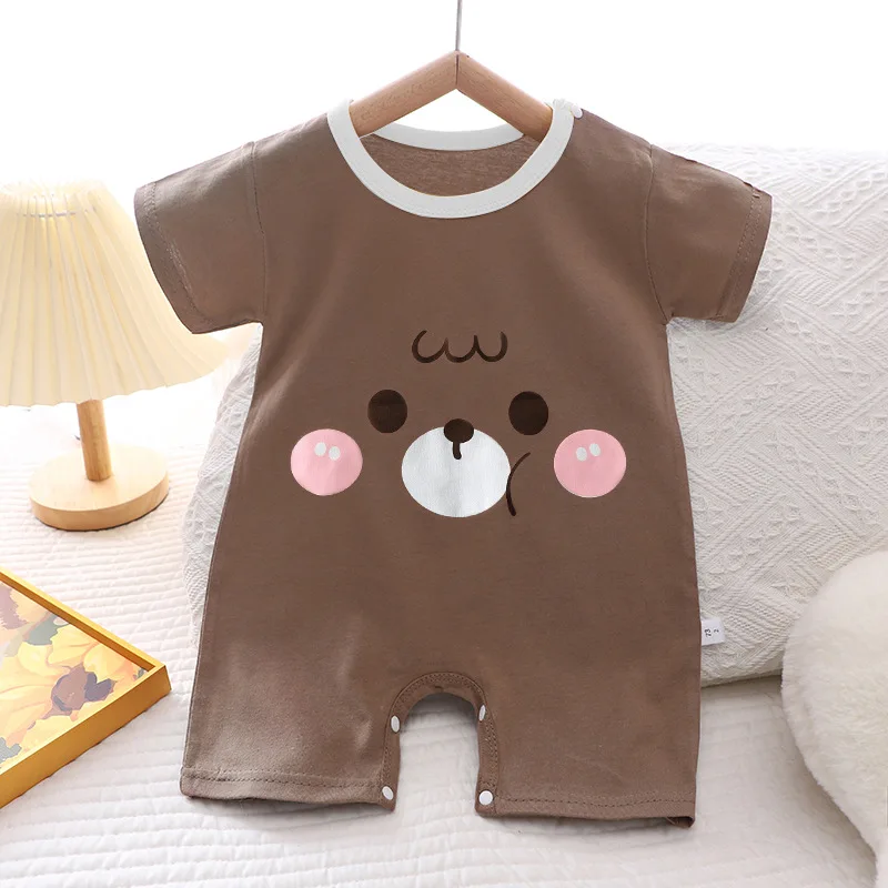 Summer Infant Toddler Bodysuits Baby Boys Girls Cotton One-Pieces Newborn cartoon Short Sleeve Romper Jumpsuit Romper