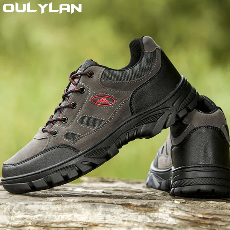 Oulylan Non - slip Warm Lace-up Casual Trekking Sneakers Big Size Hiking Shoes Men Winter Outdoor Sports Climbing Shoes