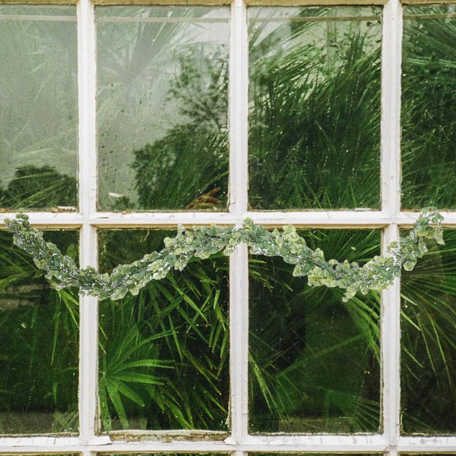 

Artificial Hanging Vine Lifelike Eucalyptus Stem Faux Rattan for Wall Decor Wedding Ceremony Greenery Decoration