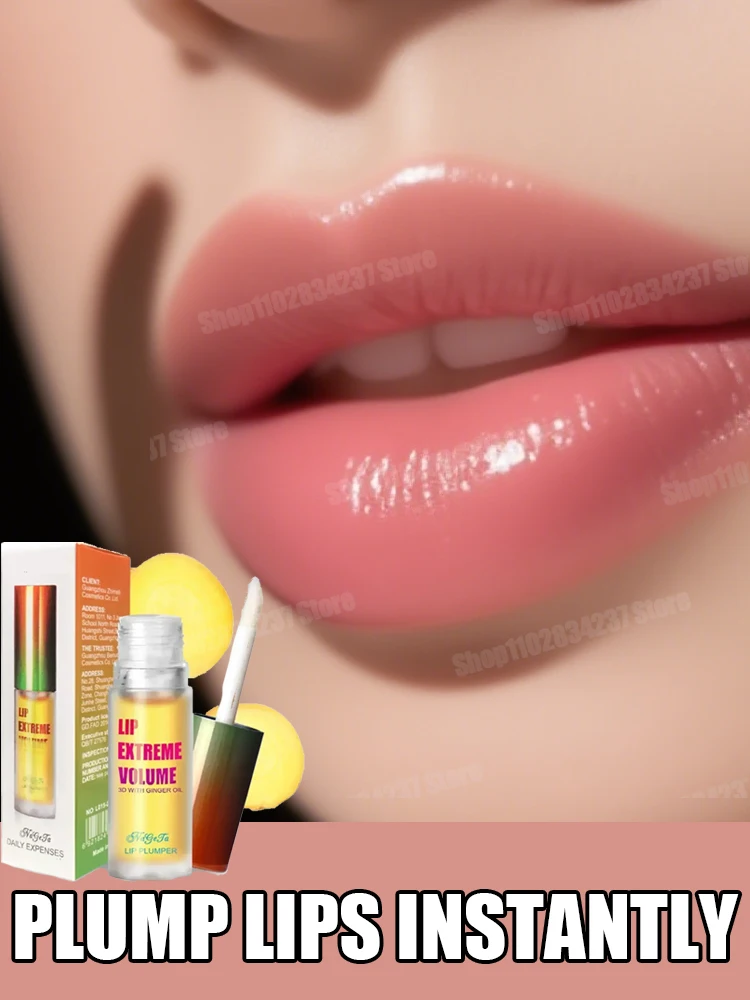 

Volumising Lip Plump Serum Essential Oil Reduce Fine Lines Increase Lip Elasticity Sexy Beauty Lip Care
