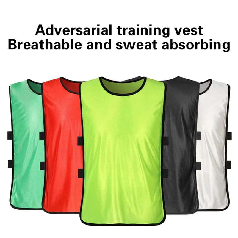 Adult/Kid Team Sports Football Vest Training Soccer Basketball Game Tournament Competition Group Shirt Jersey