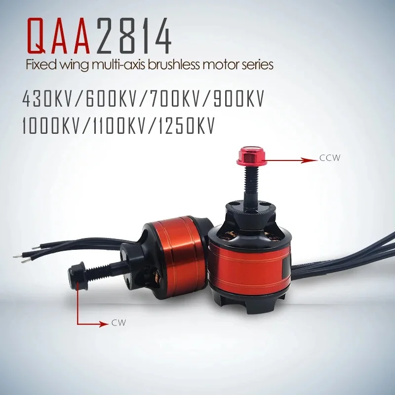 QX QAA2814 2814 3536 motore Brushless 430KV 600KV 700KV 900KV 1000KV 1100KV 1250KV CW CCW per RC aereo modello fai da te pezzi di ricambio