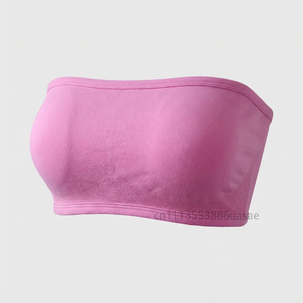 

Women's Nylon Spandex Seamless Backless Bandeau Sports Bra Push-up Yoga Crop Top Sexy Workout Gym Fitness Underwear