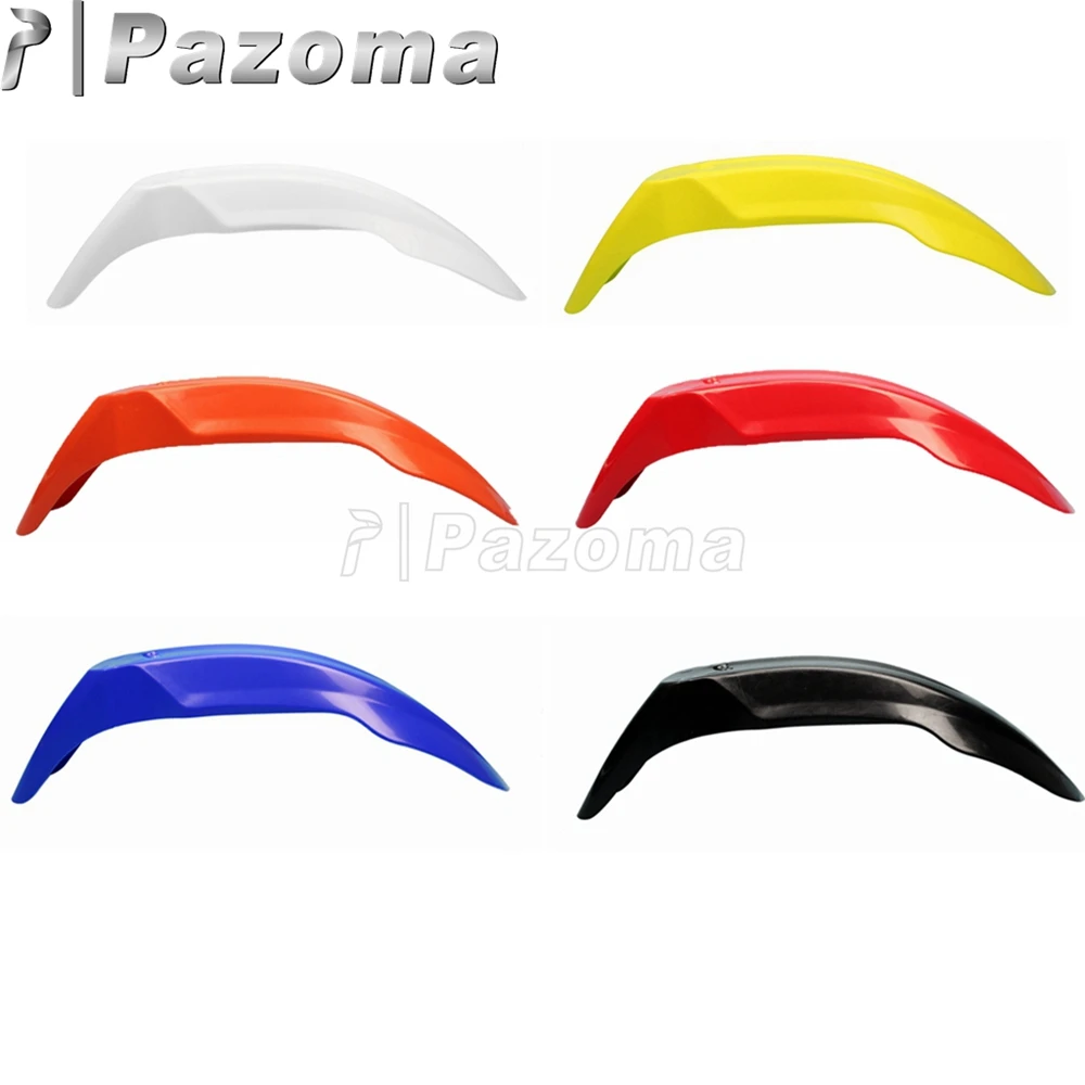 PAZOMA Green Motorbike Supermoto Universal Front Fender Mudguard for Kawasaki KX125 KX250 KX500 KDX200 KDX220 KX85 KX65 KX100