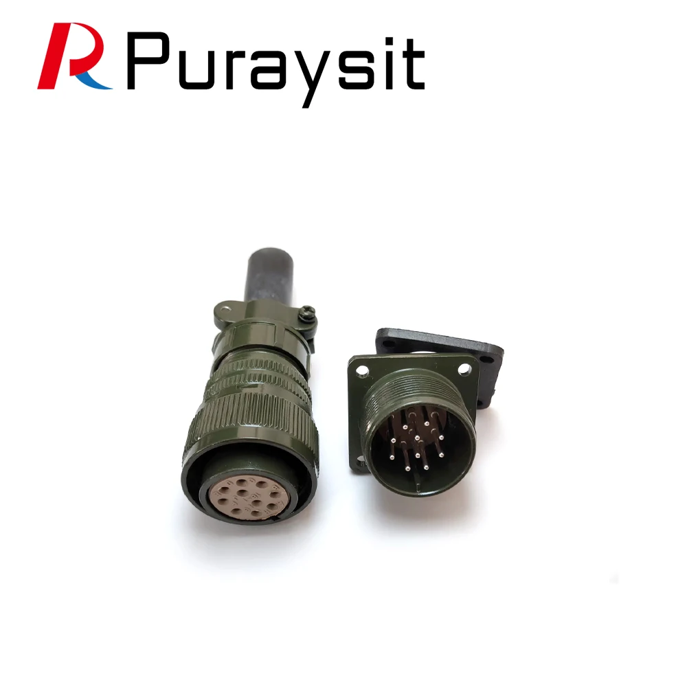 Puraysit Servo Motor Waterproof Plug 4P 9P 17P 18-10S 22-22 20-4S 20-18 20-29S for Fanuc Mitsubishi Panasonic Delta Yaskawa