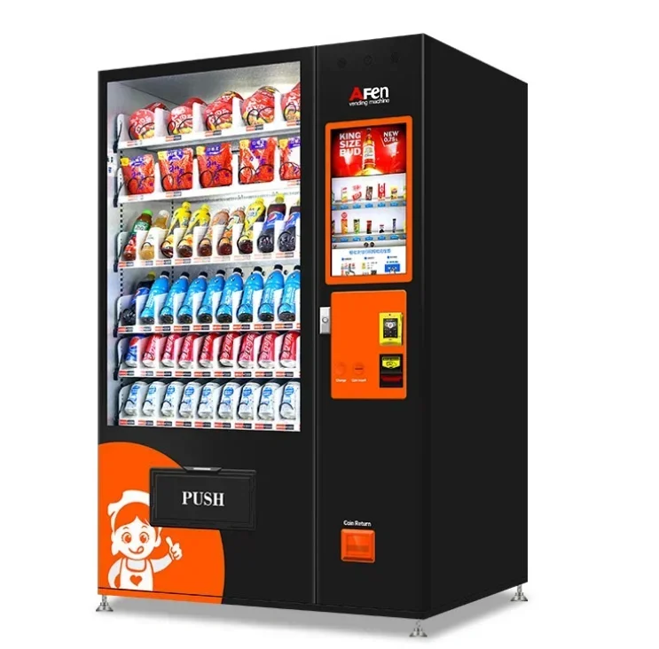 Ramen vending machine Pizza French fries vending machine