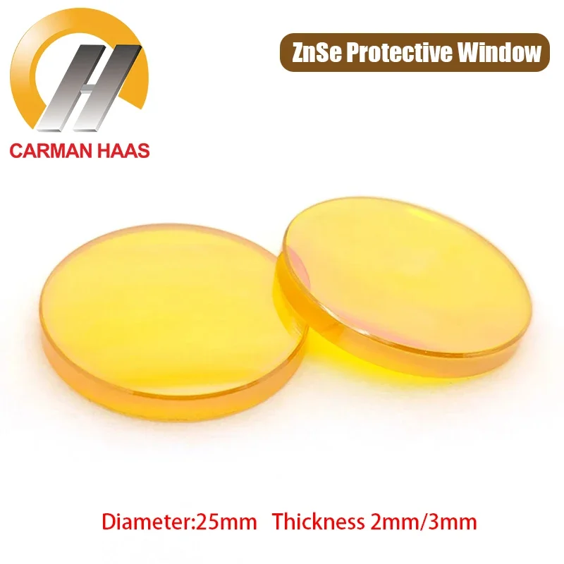 

Carmanhaas CO2 ZnSe Laser Protective Window Lenses Dia 25mm Thickness 2mm 3mm Protect Glass For Laser Cutting Machine