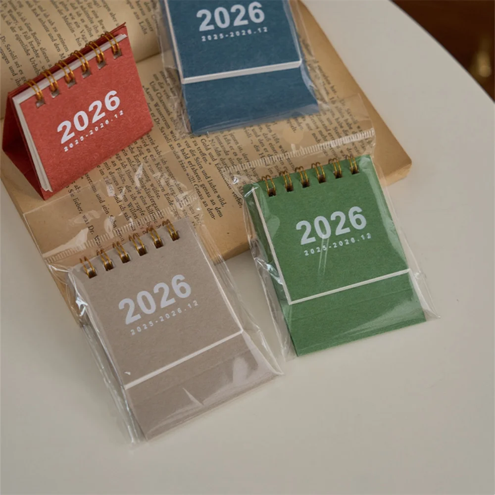 

Мини-настольный календарь на 2025-2026 годы, настольный перекидной ежемесячный календарь, студенческий блокнот, планировщик расписания, календарь, школьные и офисные принадлежности