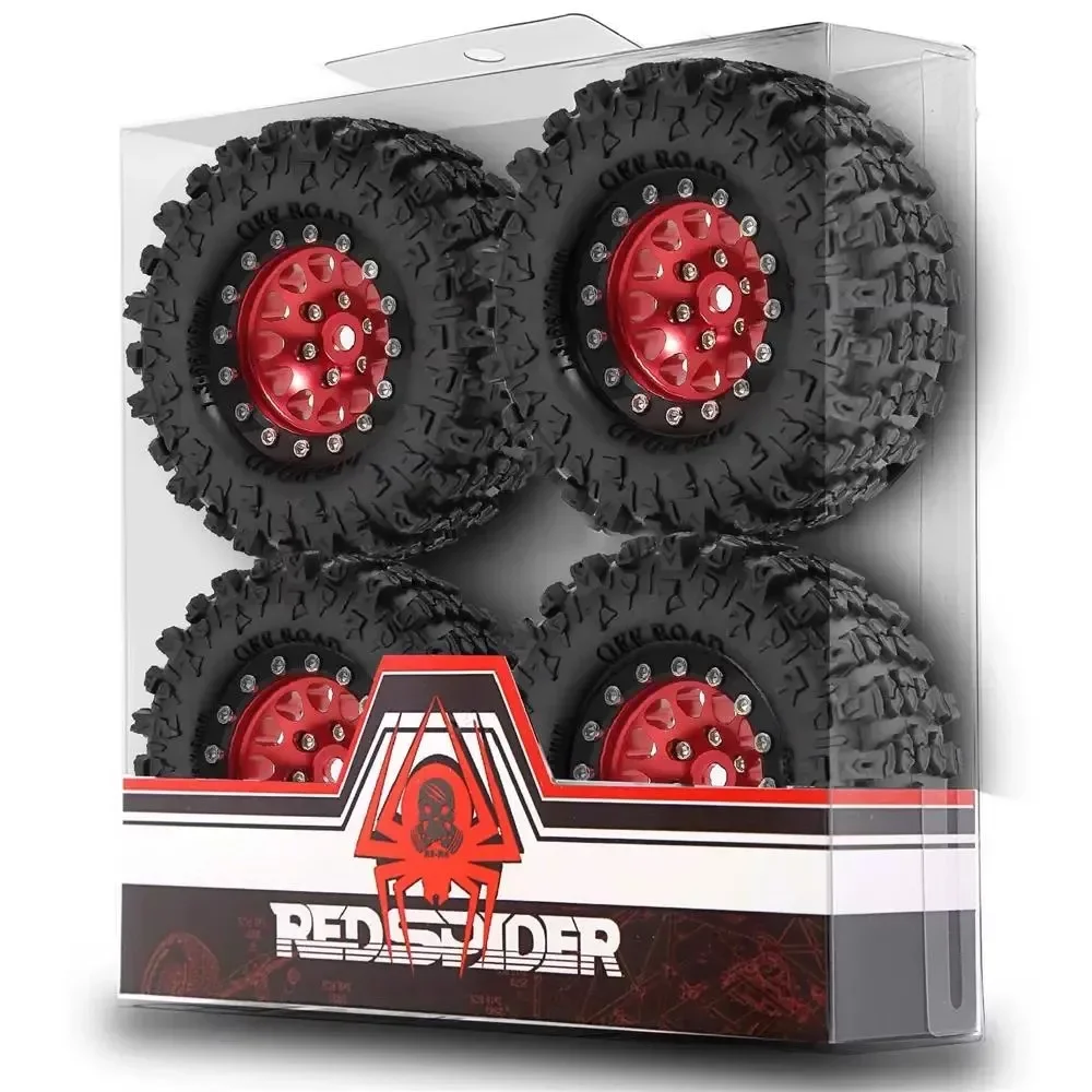 신형 클로 66*26mm 머드 테레인 1.3인치 휠 타이어 세트 1/18 TRX-4M RC 크롤러 카용