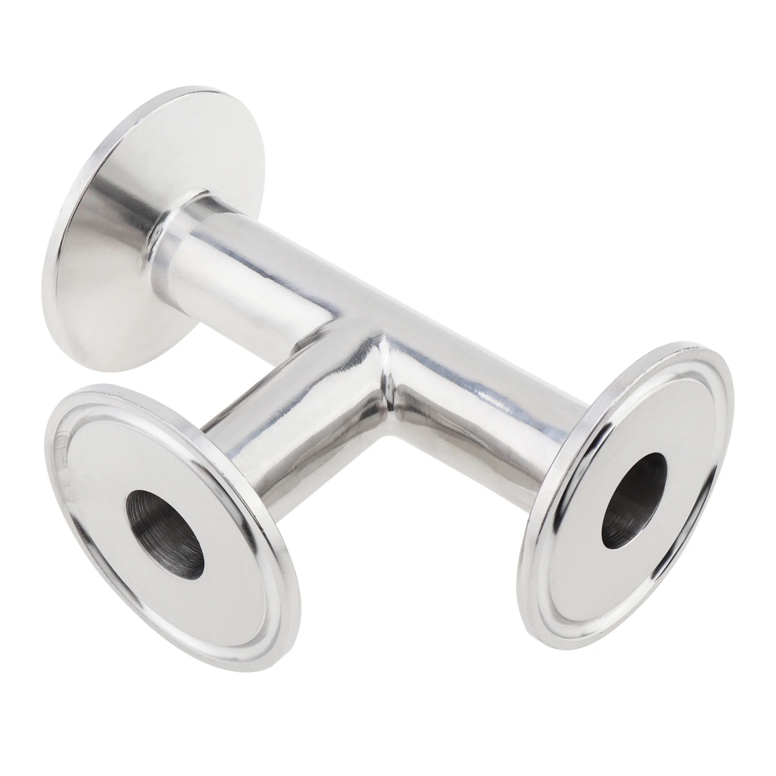 

3/4 Inch Clamp Tee 3 Way 304 Stainless Steel OD Sanitary Pipe Fitting for 1.5-Inch Tri Clamp 19mm Pipe OD T Shaped Pipe Joint