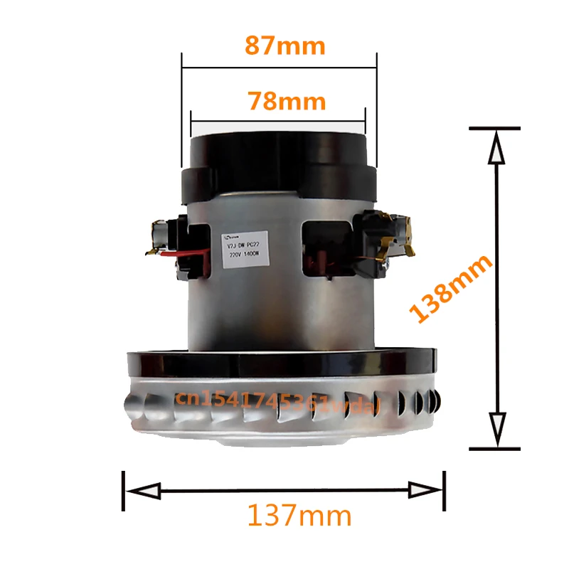 

1400W 220V Vacuum Cleaner Motor for LEXY VC-CW3002 Karcher WD3.200 Vacuum Cleaner Replacement Motor