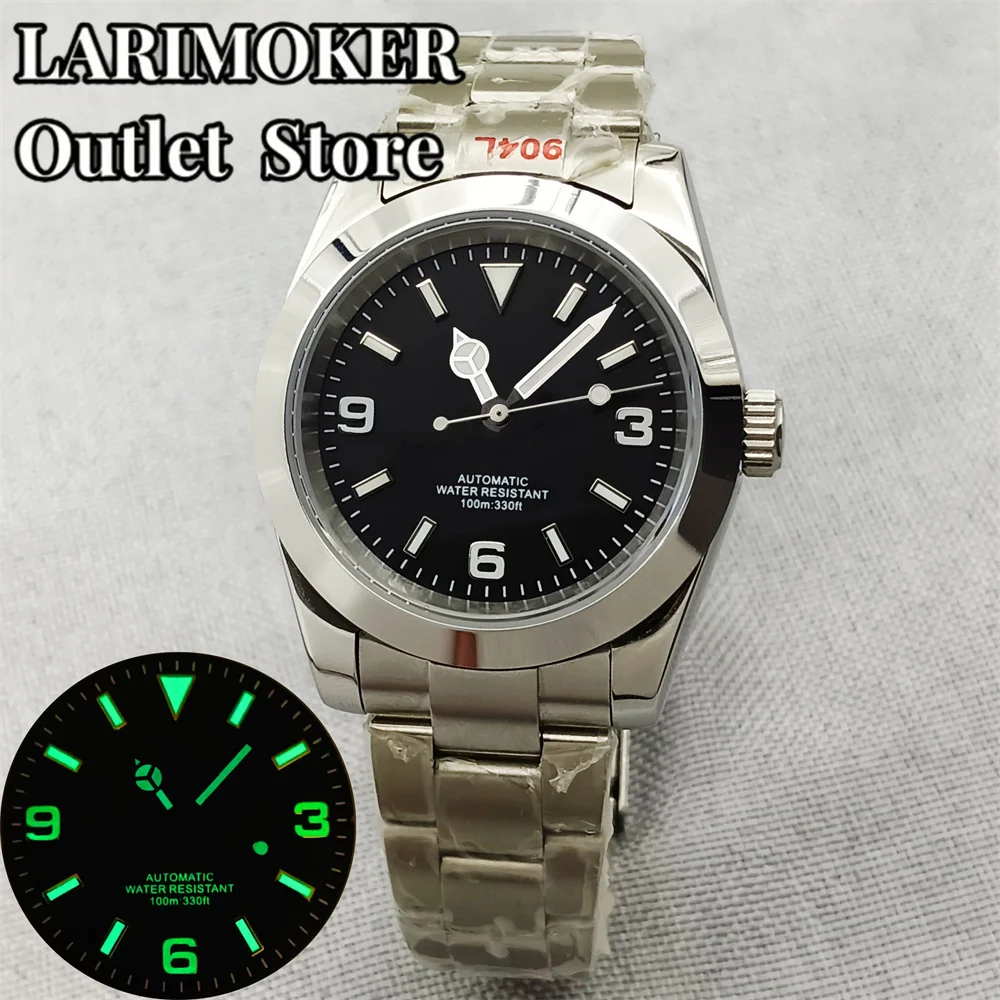 36mm/39mm Automatic Men Watch Stainless Steel Bracelet NH35A MIYOTA 8215 PT5000 Movement Sapphire Crystal Green Luminous Dial