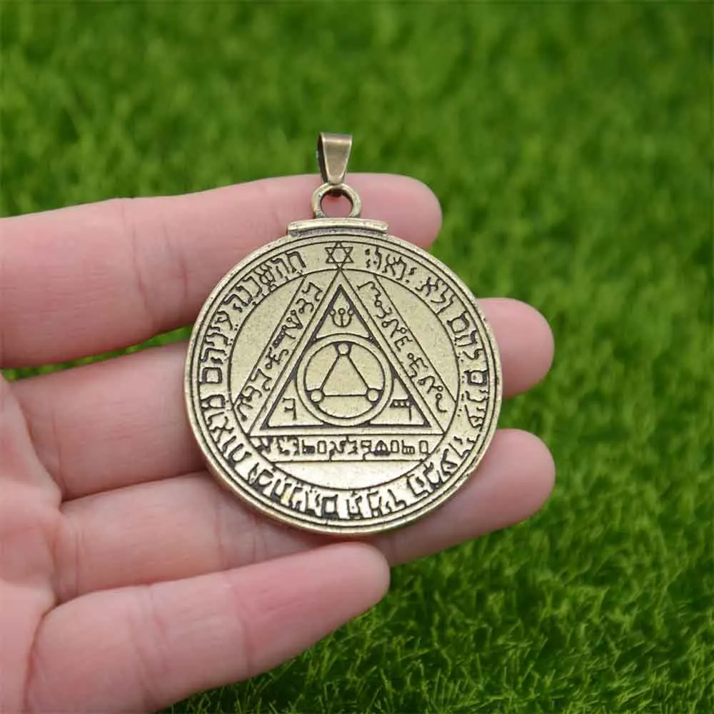 Nostalgia Pentacle Of The Sun Talisman Key Of Solomon Seal Pendant Necklace Hermetic Enochian Kabbalah Jewellery image 5