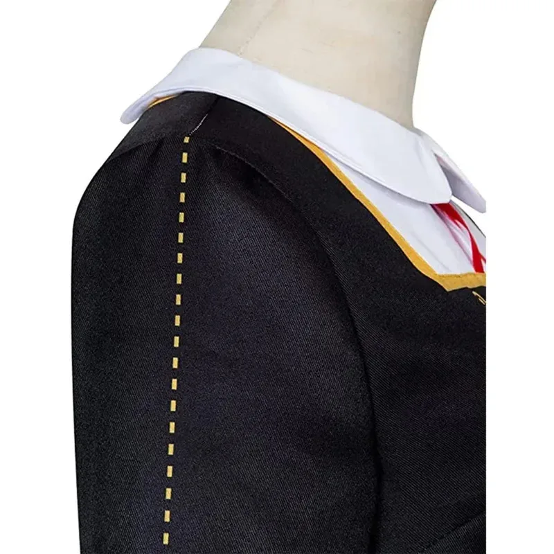 Anime SPY X FAMILY Anya Forger Vestido Preto Uniforme Fantasia Cosplay om [8